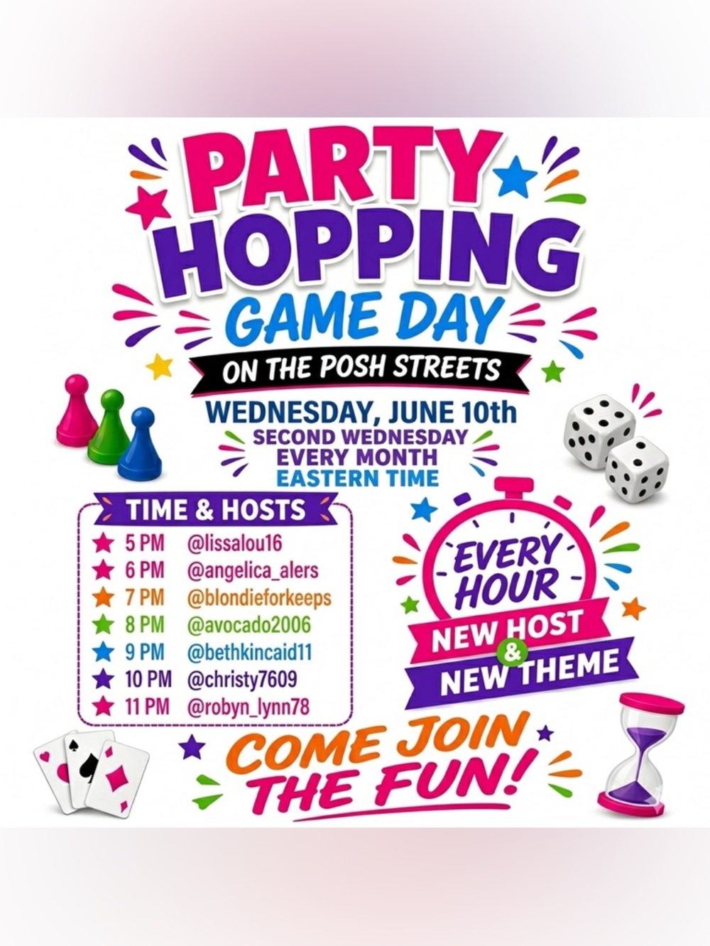 PARTY HOPPING GAME NIGHT with Friends PLEASE LIKE to Join Us💚✅
